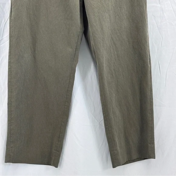 Banana Republic All Day Pant Olive Green Size Medium 8/10 Relaxed Fit Taper Leg - Picture 3 of 11